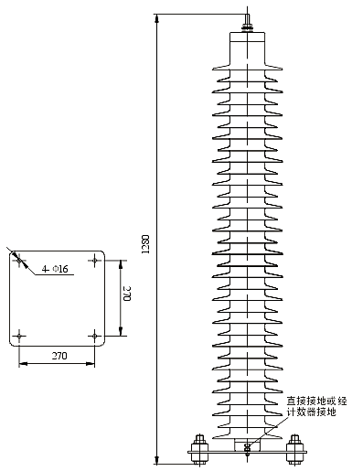 HY10W-110kVϵбμbߴ